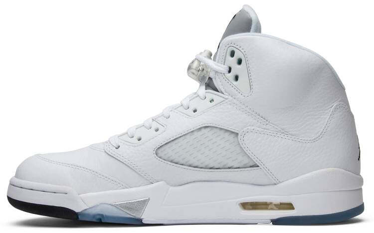 136027-130 Nike Air Jordan 5 Retro Metallic White 2015 (Men's)