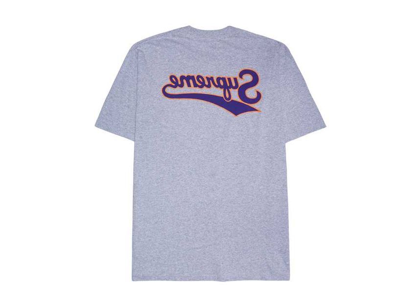 Supreme Backwards Tee Heather Grey
