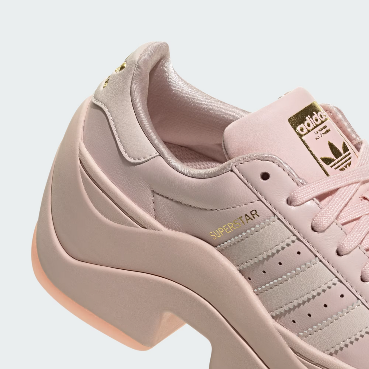 IH4518 adidas Superstar Bold Sandy Pink Wonder Quartz Gold Metallic (Women's)