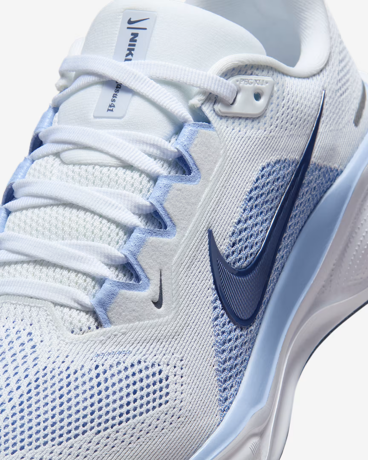 FQ0965-108 Nike Pegasus 41 White Aluminum Football Grey Diffused Blue (Women's)