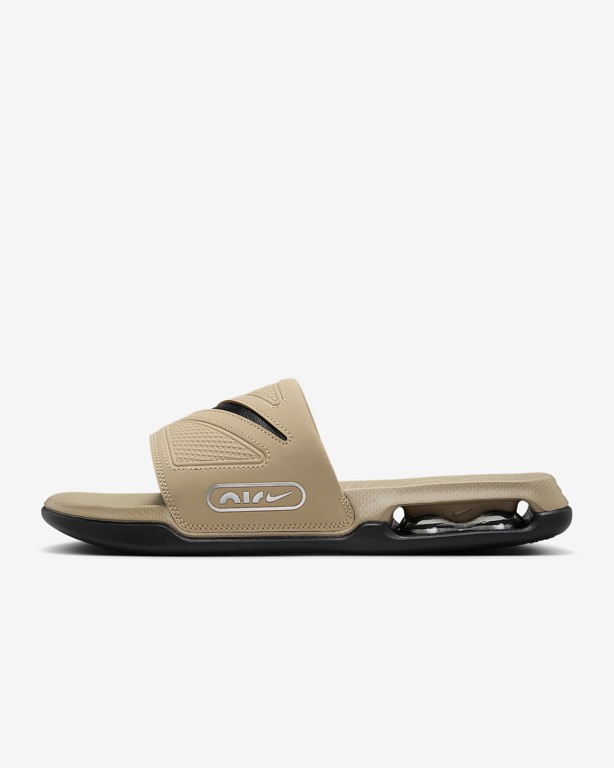 DC1460-201 Nike Air Max Cirro Slide Khaki Metallic Silver Black (Men's)