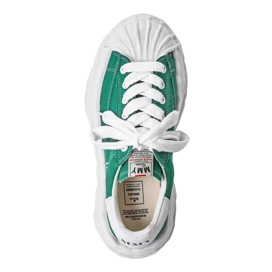 A08FW735-CL GREEN Maison MIHARA YASUHIRO BLAKEY Original Sole Canvas Low (Men's)