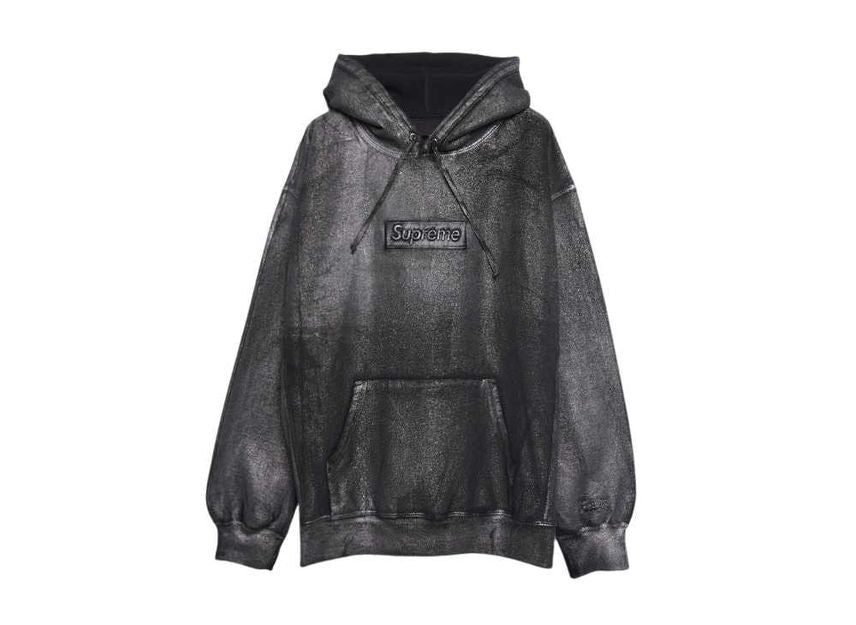 Supreme MM6 Maison Margiela Foil Box Logo Hooded Sweatshirt Black