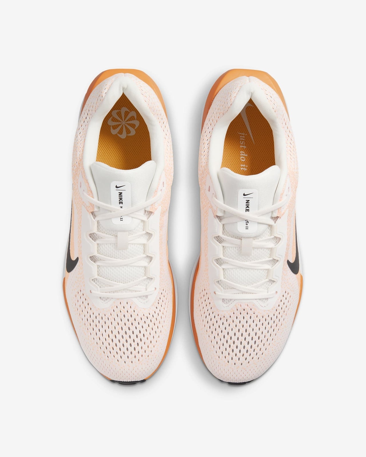 FJ9509-104 Nike Winflo 11 Sail Laser Orange Coconut Milk Black (Men's)