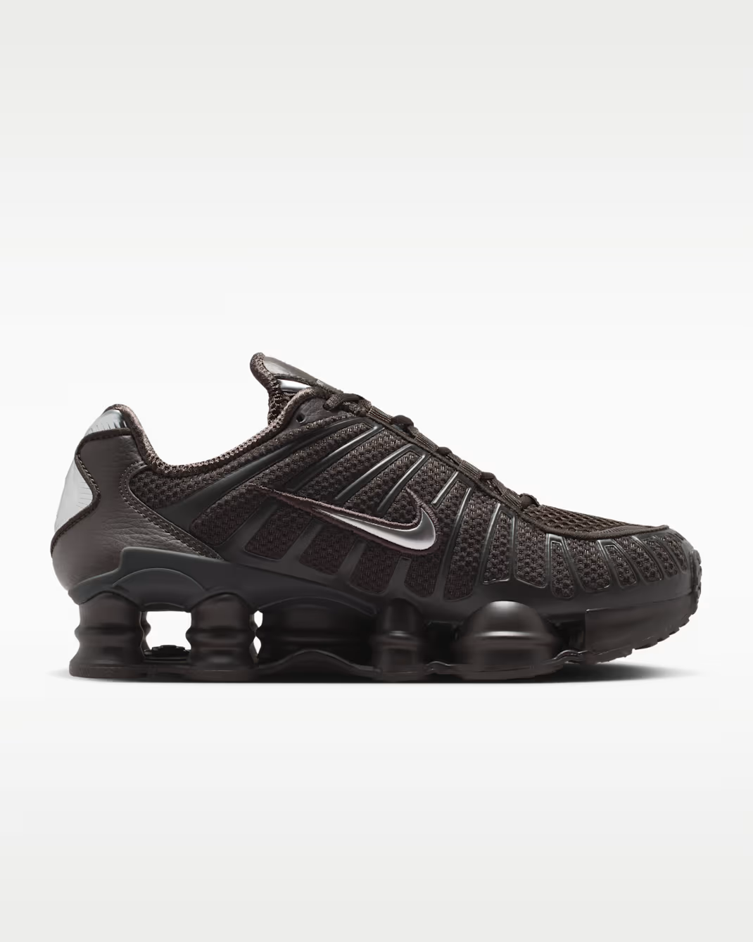 IH2559-201 Nike Shox TL "Velvet Brown/Metallic Silver" (Women's)