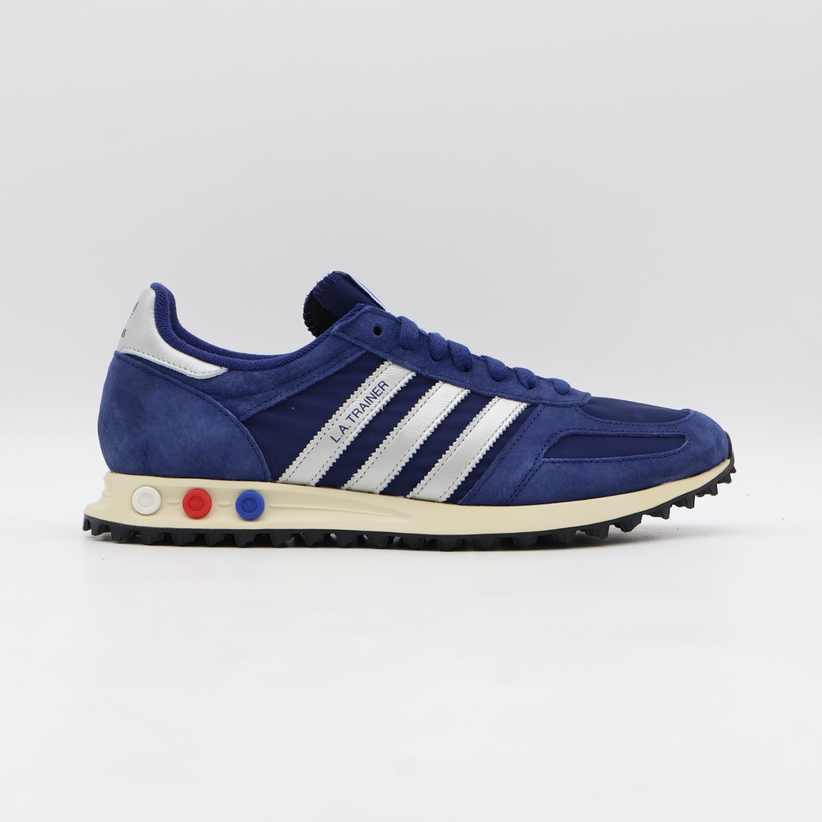 JR7171 adidas Originals LA Trainer OG Dark Blue Silver Metallic Off White (Men's