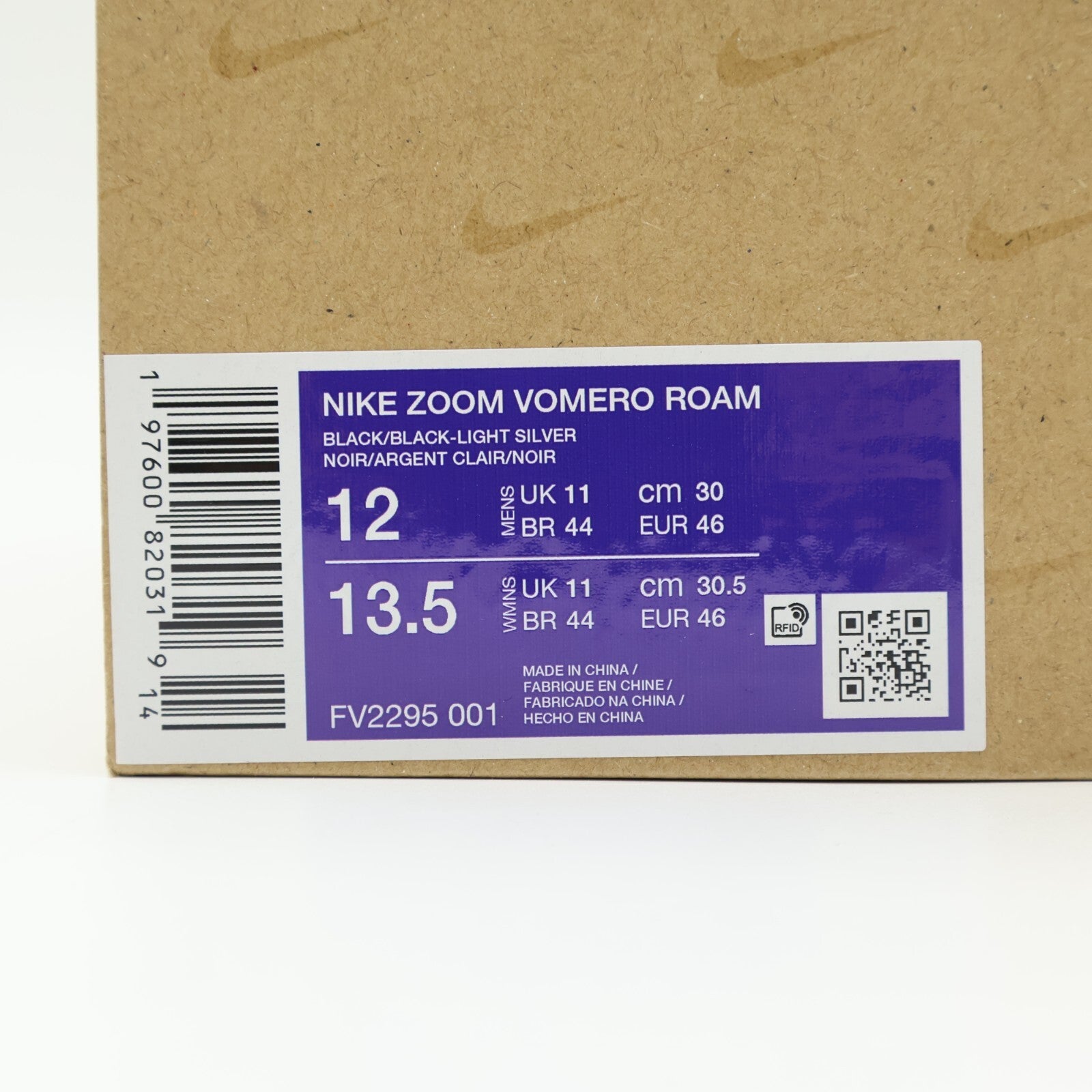 FV2295-001 Nike Zoom Vomero 5 Roam Black Light Silver (Men's)