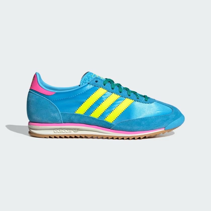 JI0196 adidas Originals SL72 OG Sky Rush Solar Yellow Lucid Pink (Women's)