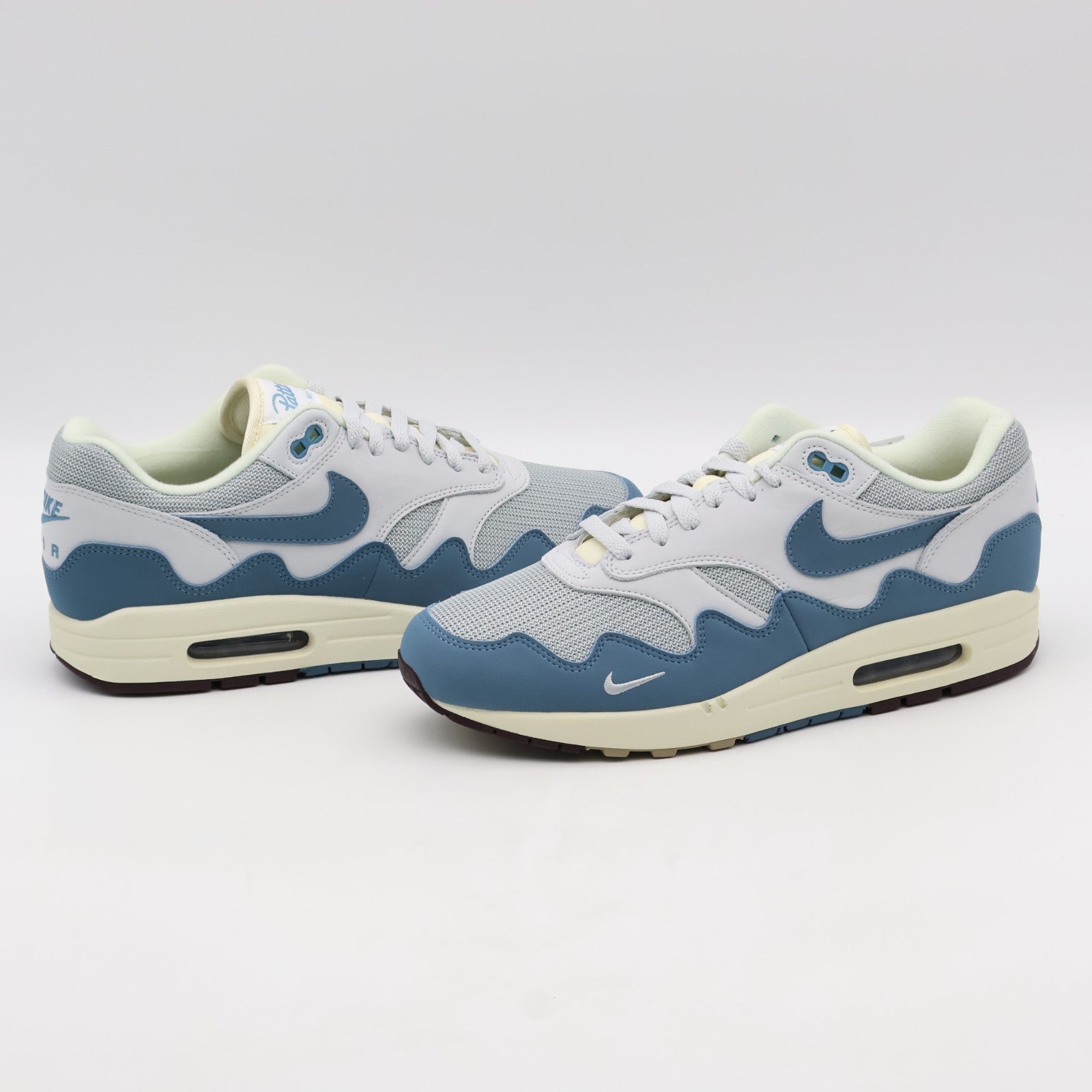 DH1348-004 Nike Air Max 1 Patta Waves Noise Aqua Metallic Silver Pure Platinum