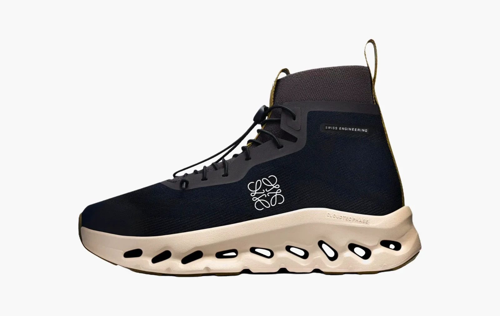 3MG10835483 LOEWE Ã On Cloudtilt Hi "Black/Oatmeal/Olive"