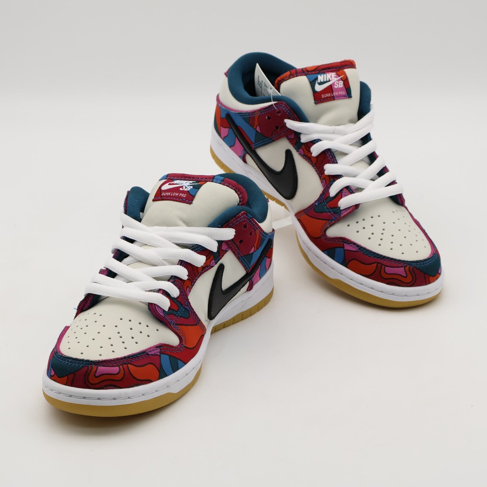 DH7695-600 Nike SB Dunk Low Pro Parra Abstract Art Fire Pink Gym Red Mocha Blue