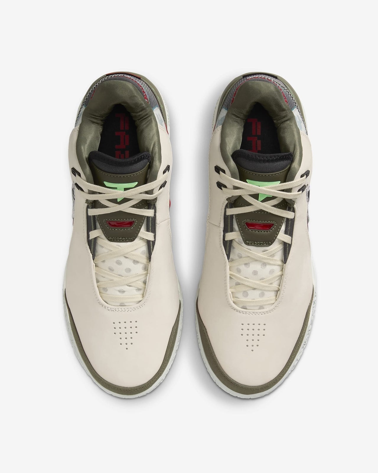 HF0716-200 FaZe Clan Nike LeBron NXXT Gen AMPD Light Cream Medium Olive (Men's)