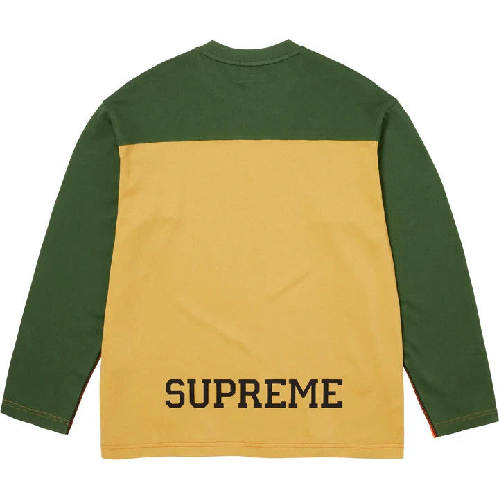 Supreme Split L/S Football Top Orange