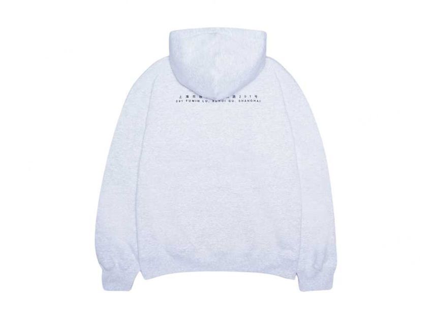 Supreme China Shanghai Box Logo Hooded Sweatshirt Grey