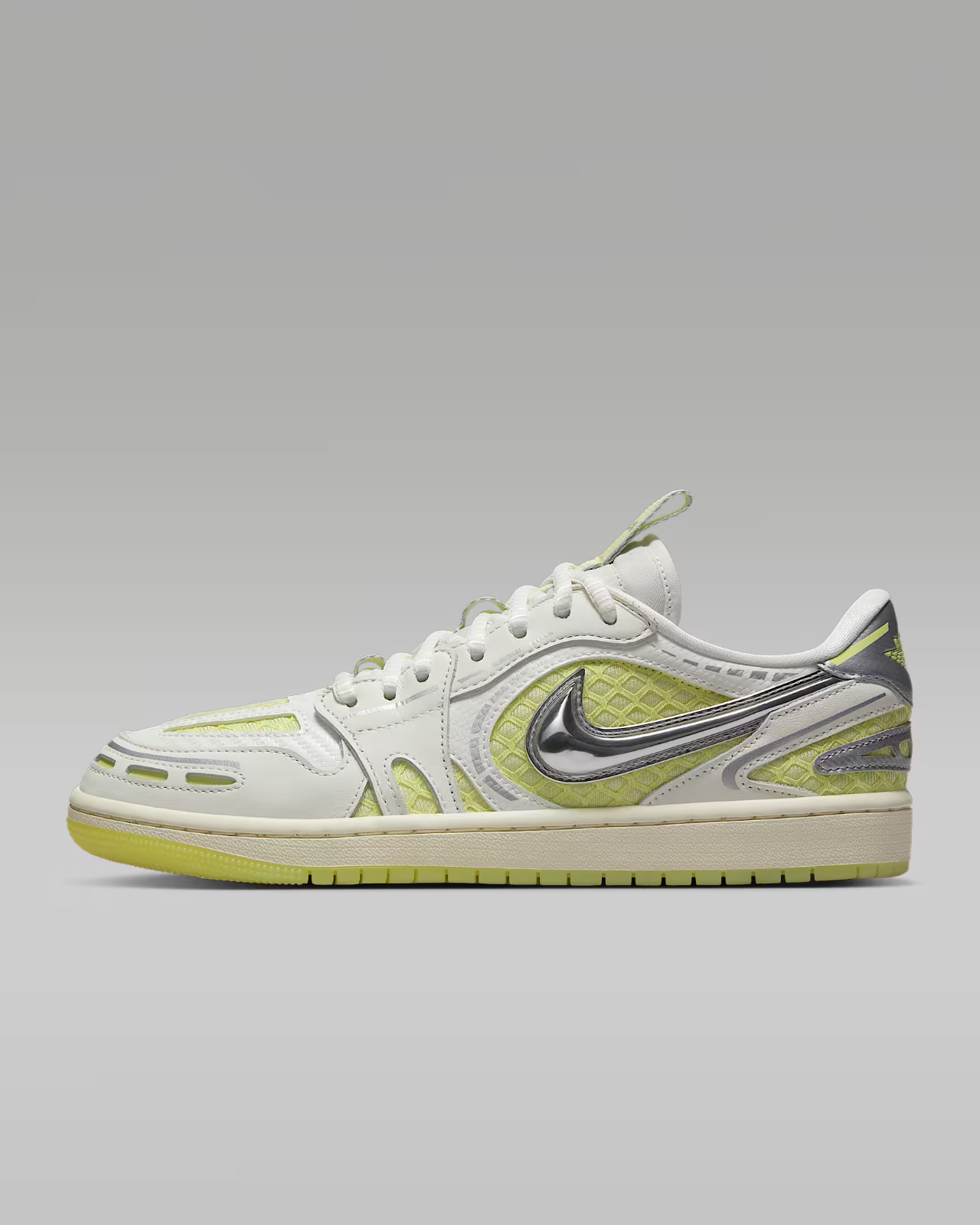 HQ2186-130 Nike  Air Jordan 1 Low Method Of Make V3 Sail Luminous Green(Women's)