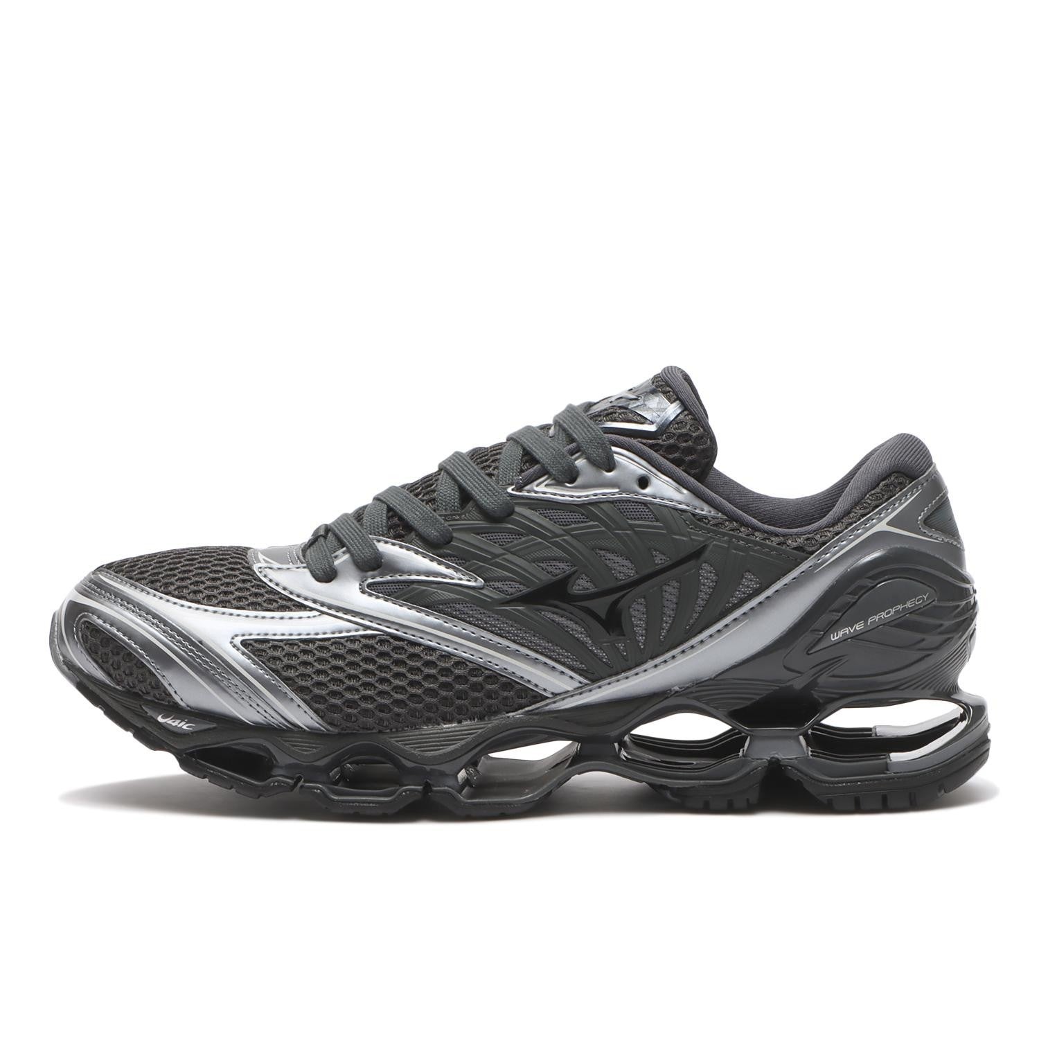 D1GA251103 Mizuno Wave Prophecy LS Black Metallic Grey (Men's)
