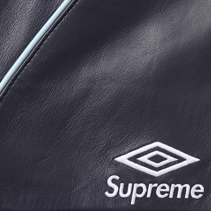 Supreme Umbro Leather Track Jacket Navy