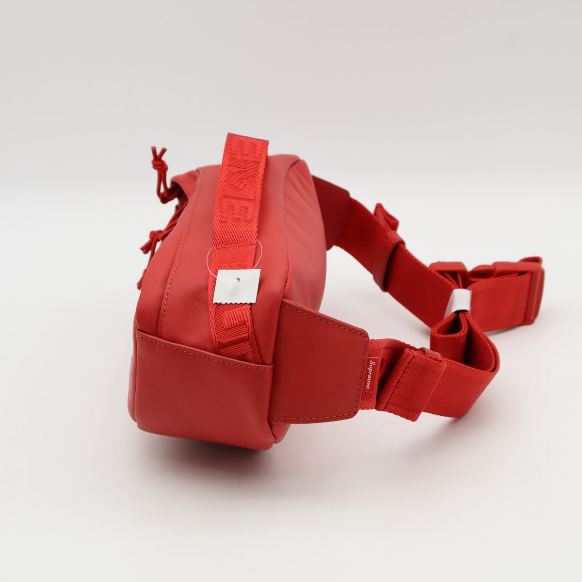 Supreme Leather Waist Bag Red (FW23)