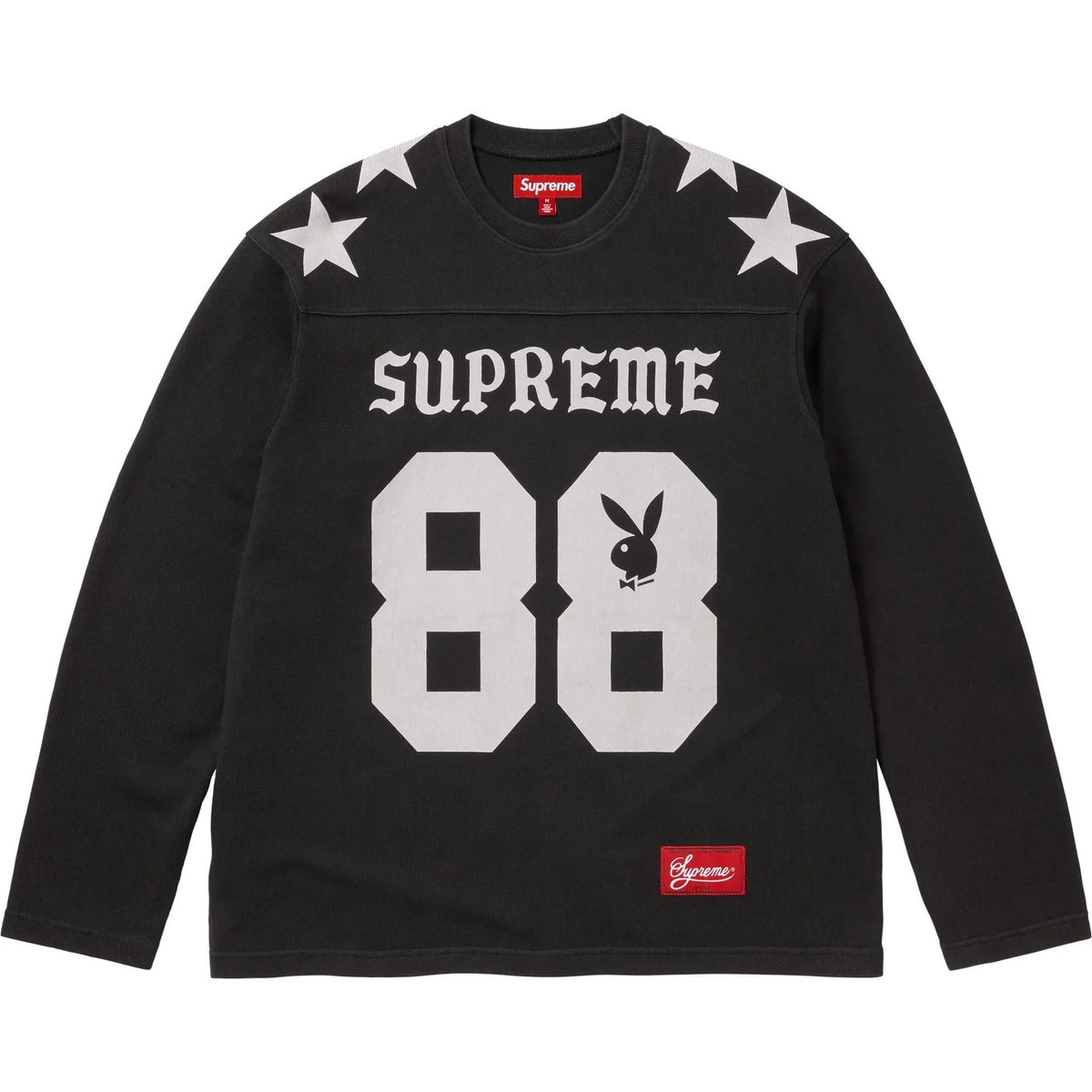 Supreme x Playboy L/S Football Top Black
