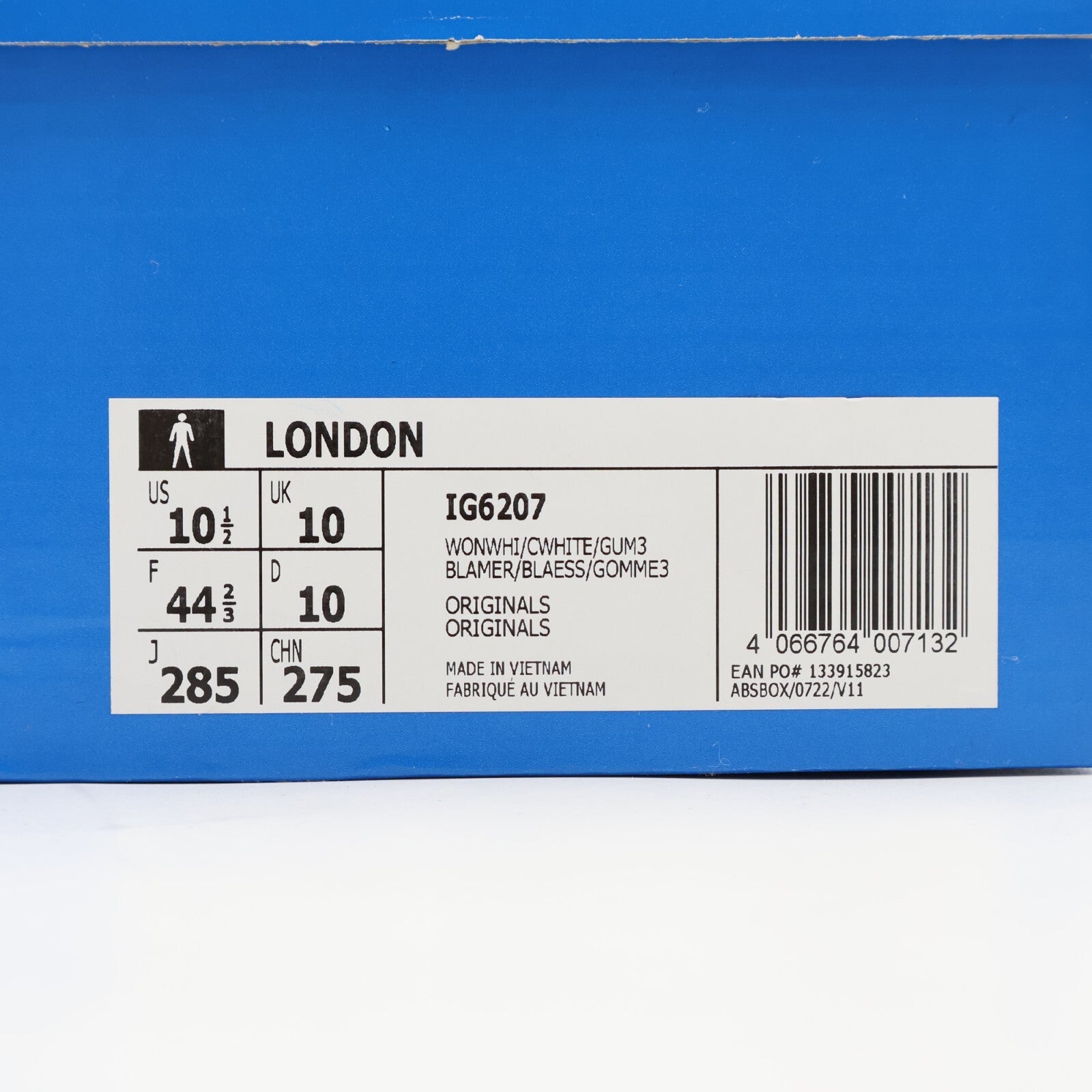 IG6207 adidas Originals London Wonder White Core White Gum (Men's)