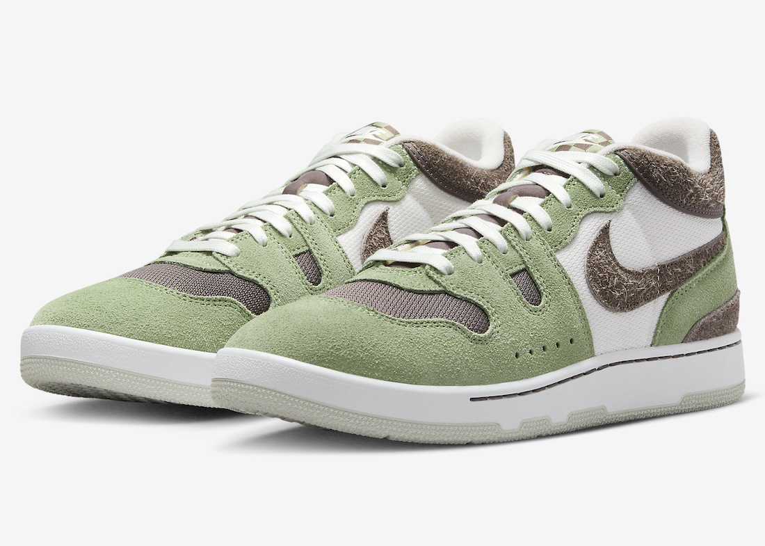 FN0648-300 Nike Attack Oil Green and Ironstone (Men's)