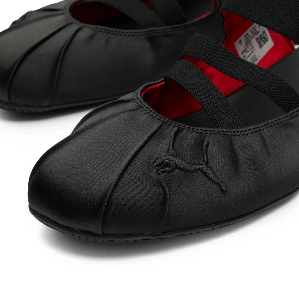 409911-02 Puma Speedcat Mule Satin "PUMA Black/For All Time Red" (Women's)