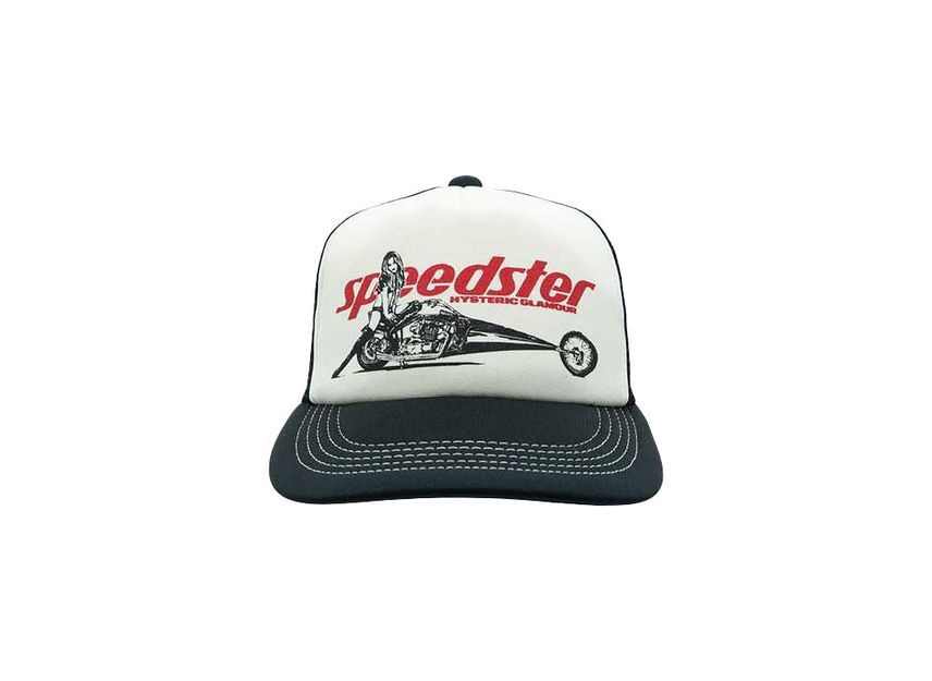 02221QH05 HYSTERIC GLAMOUR Speedster Mesh Cap Black