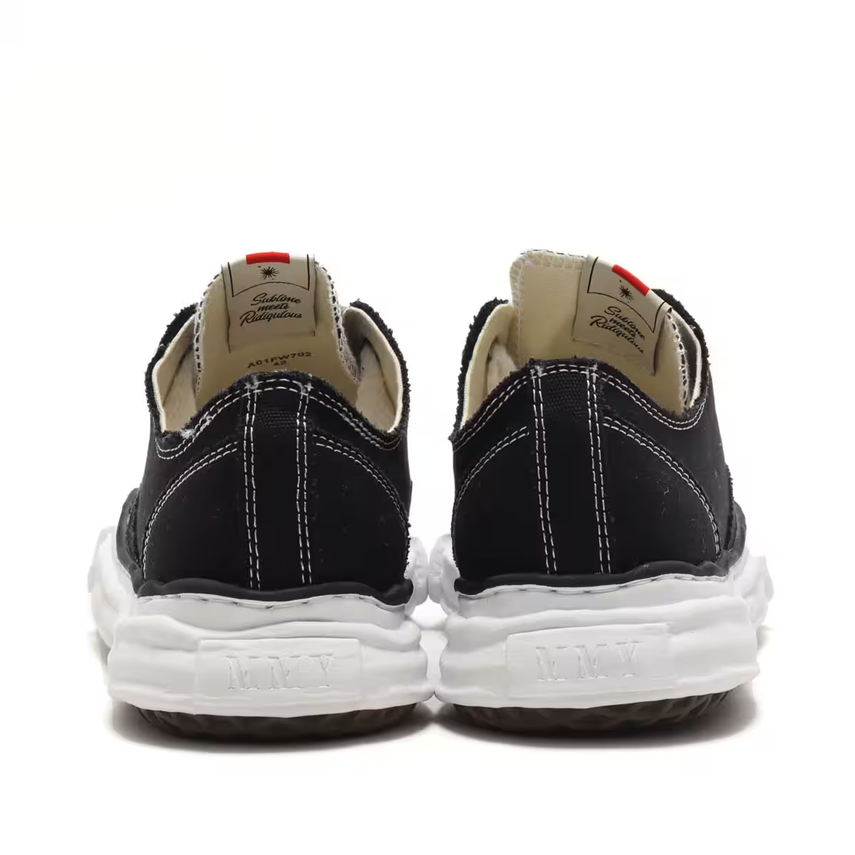 A01FW702-black Maison MIHARA YASUHIRO PETERSON Original Sole Canvas Low (Men's)