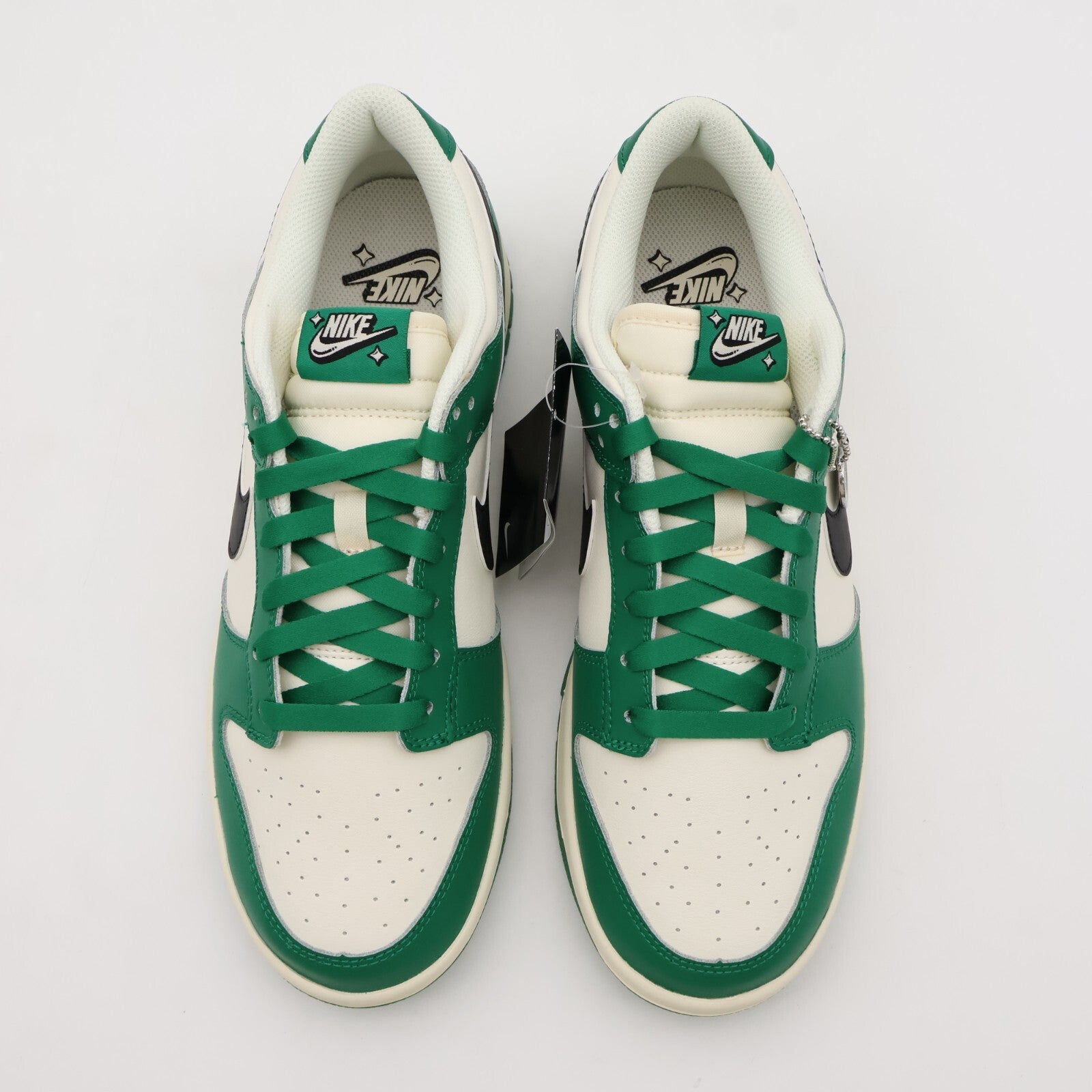 DR9654-100 Nike Dunk Low SE Jackpot Lottery Pack Malachite Green Pale Ivory
