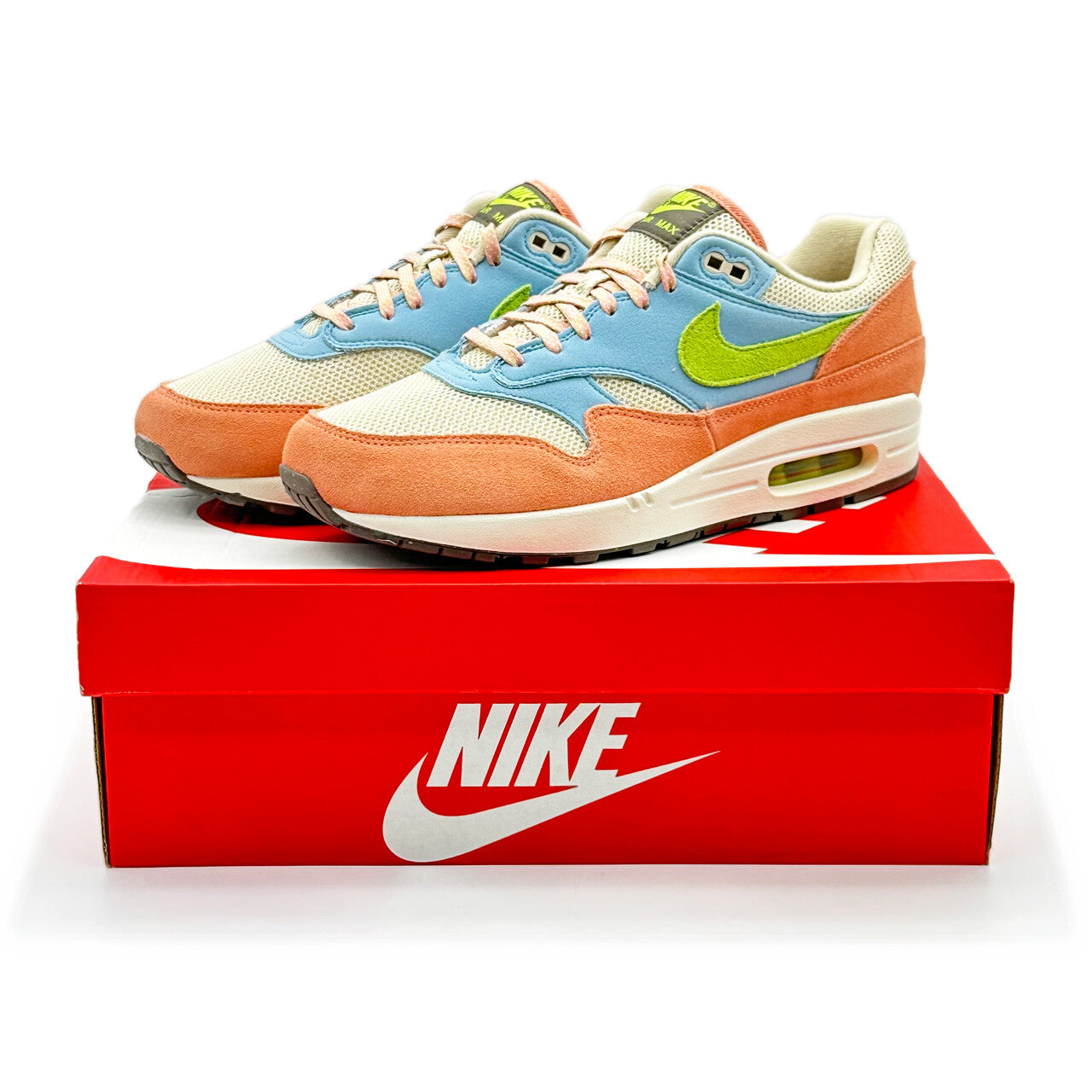 DV3196-800 Nike Air Max 1 Light Madder Root and Worn Blue