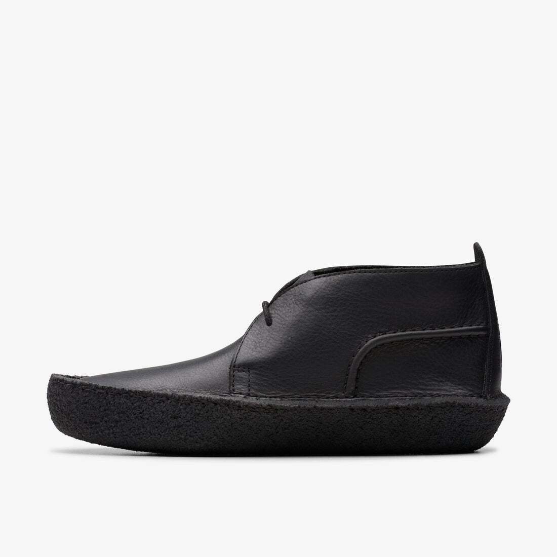 26180626 Clarks Desert Rain Black Leather (Men's)