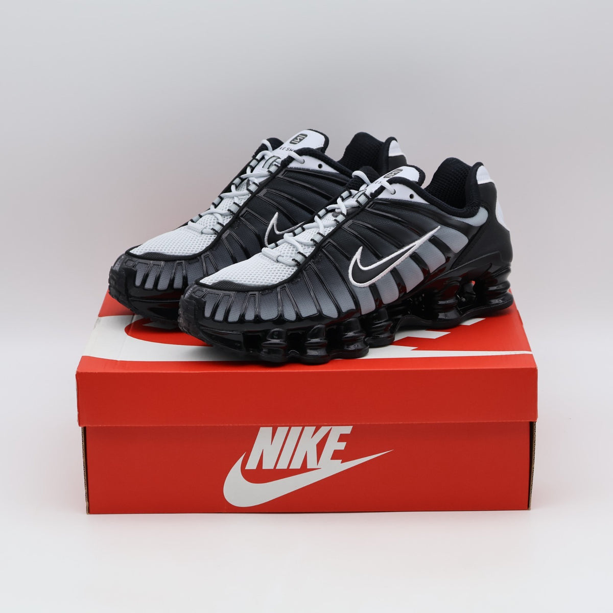 AV3595-017 Nike Shox TL Black Pure Platinum White (Men's)