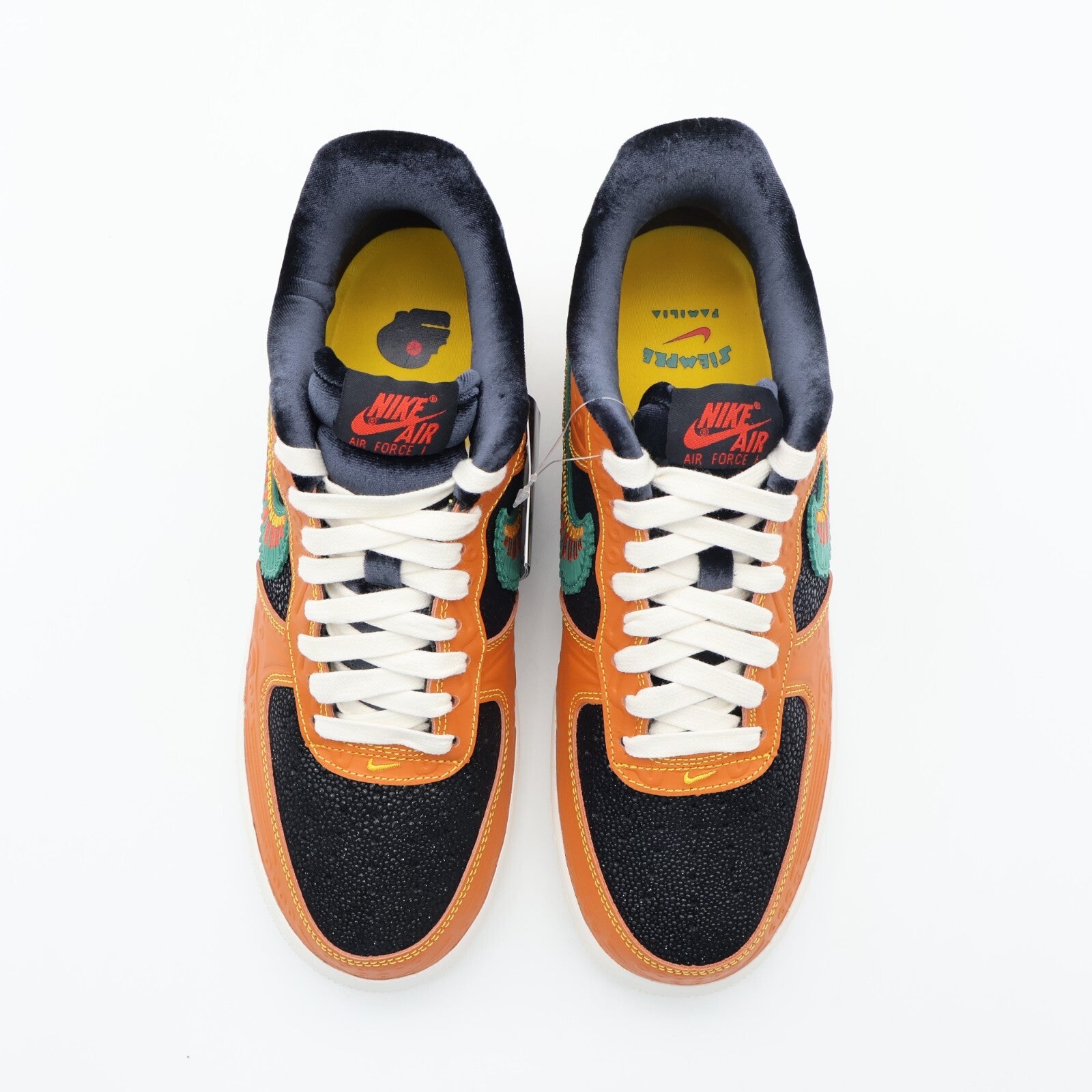 DO2157-816 Nike Air Force 1 Low Siempre Familia Black Orange Green (Men's)