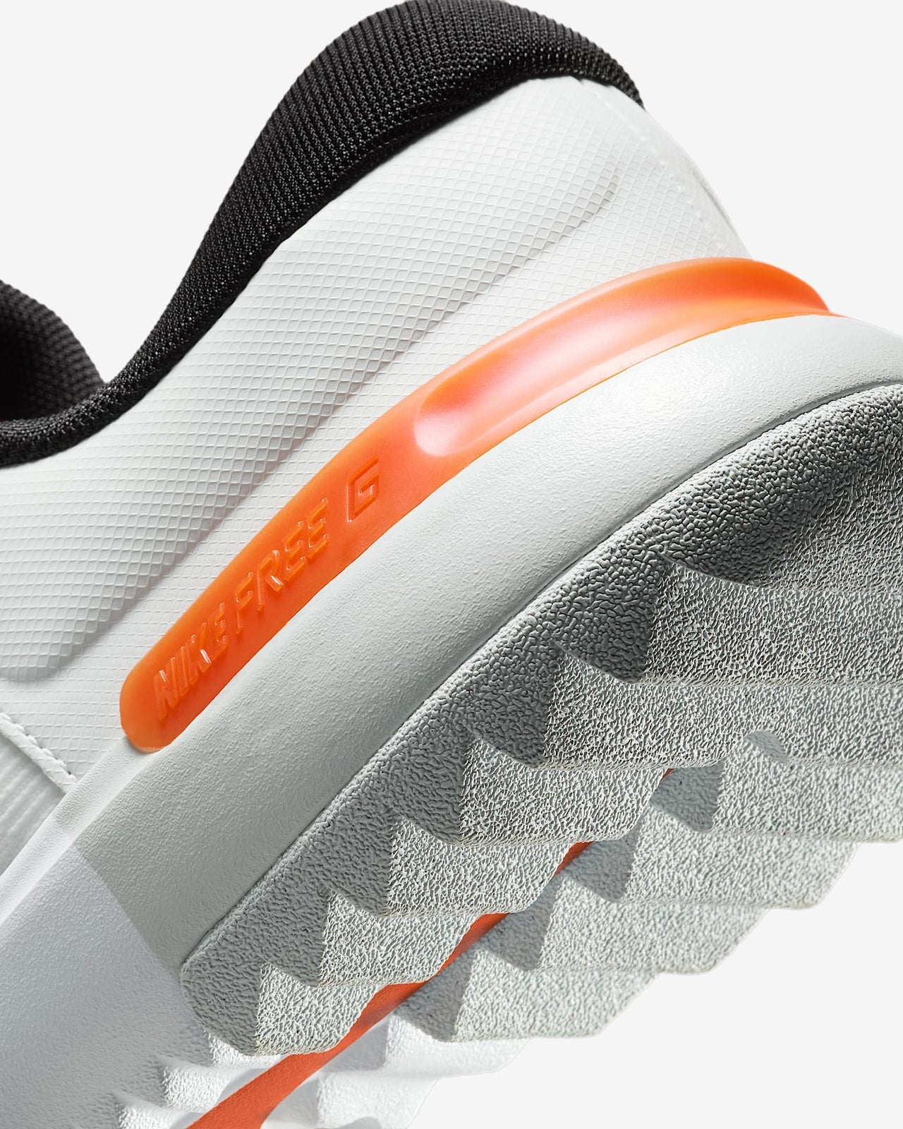 FN0332-103 Nike Free Golf Next Nature White Safety Orange Black (Men's)