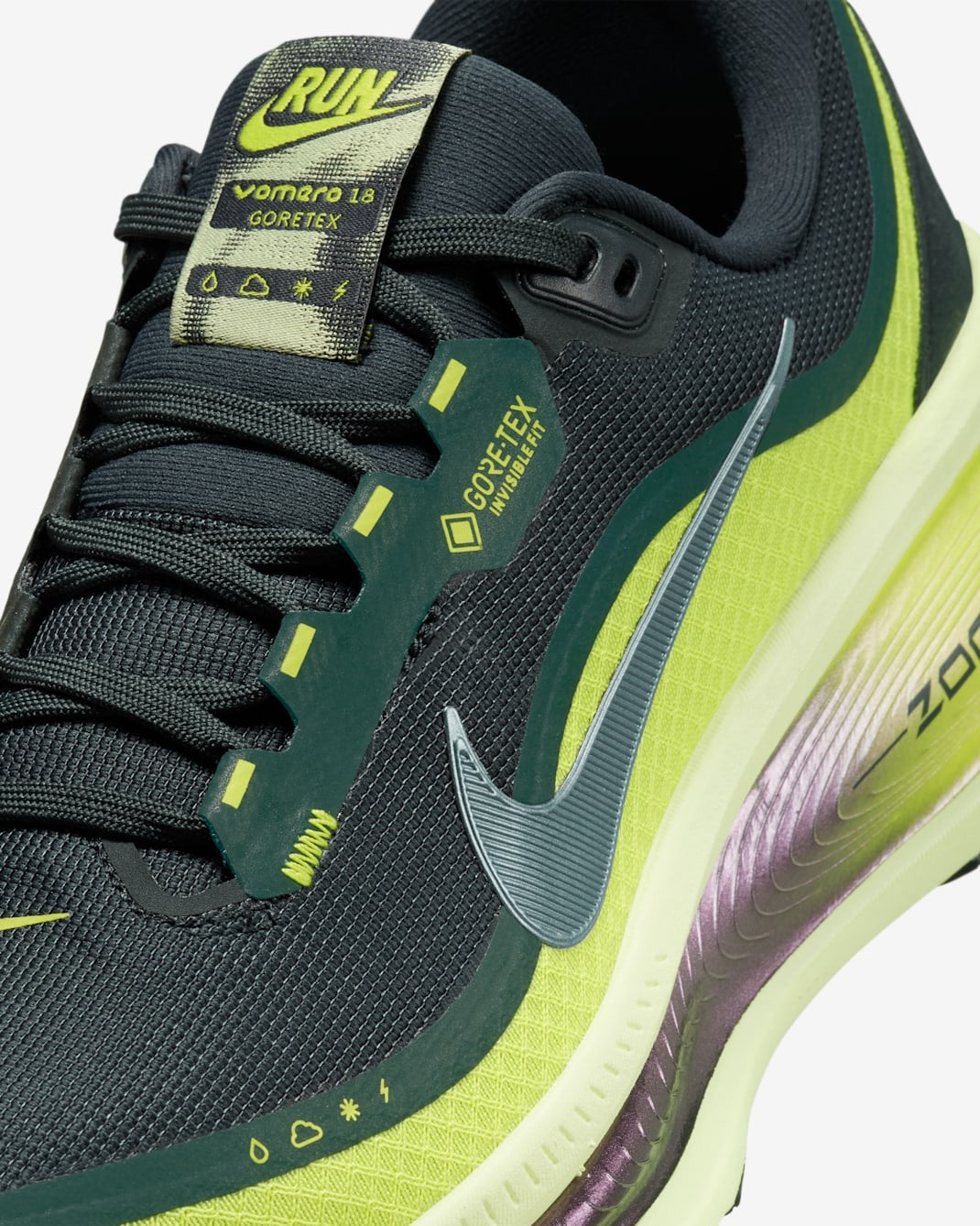 HQ7002-300 Nike Vomero 18 GORE-TEX Seaweed Light Liquid Lime Cyber (Women's)
