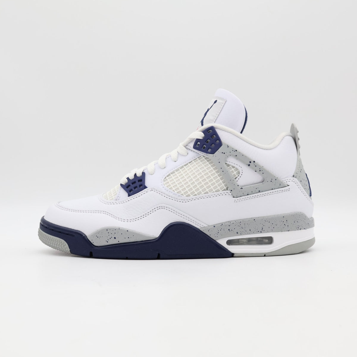 DH6927-140 Nike Air Jordan 4 Midnight Navy Light Smoke Gray Fire Red (Men's)