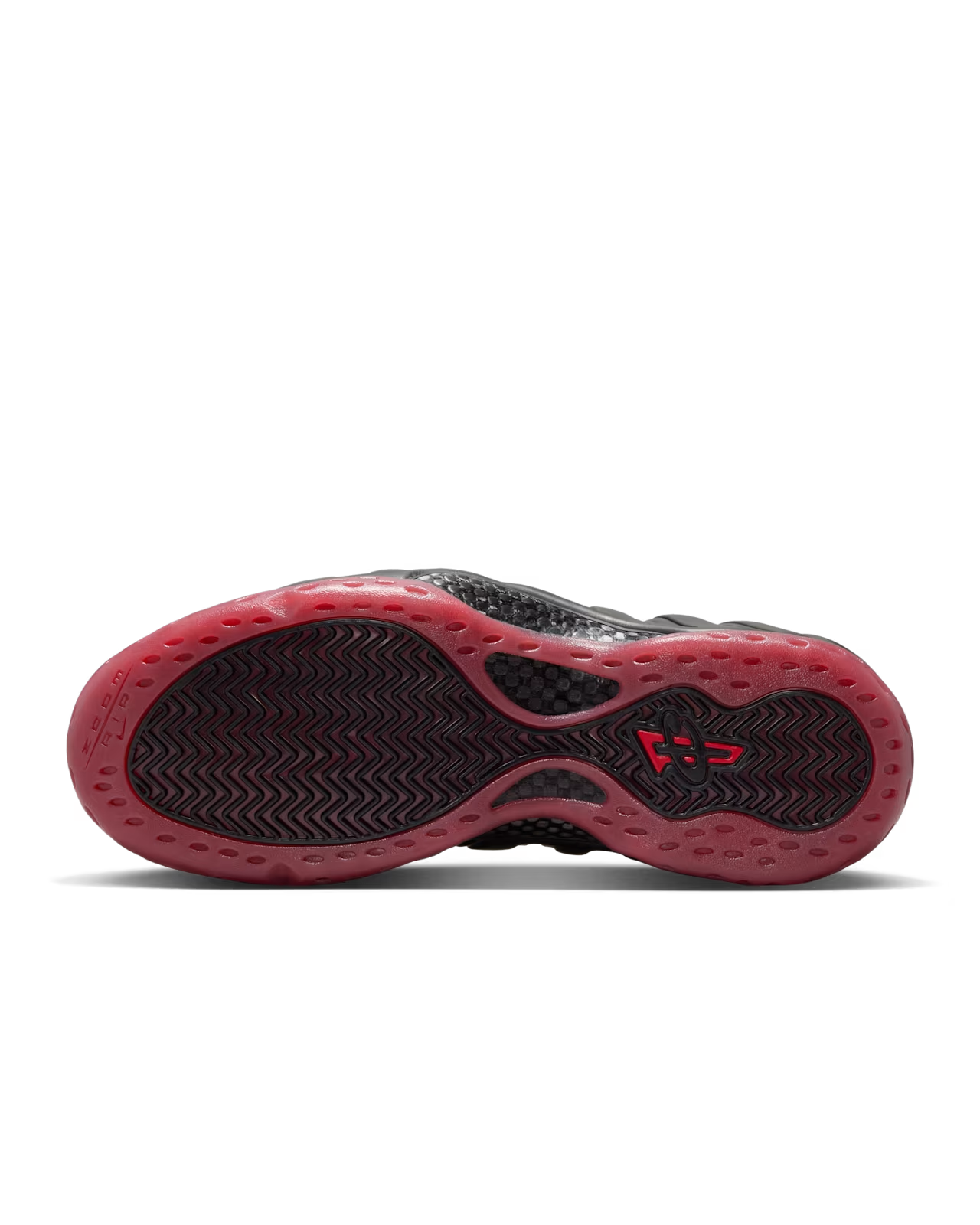 IB2219-001 Nike Air Foamposite One Cough Drop Black and Varsity Red 2025 (Men's)