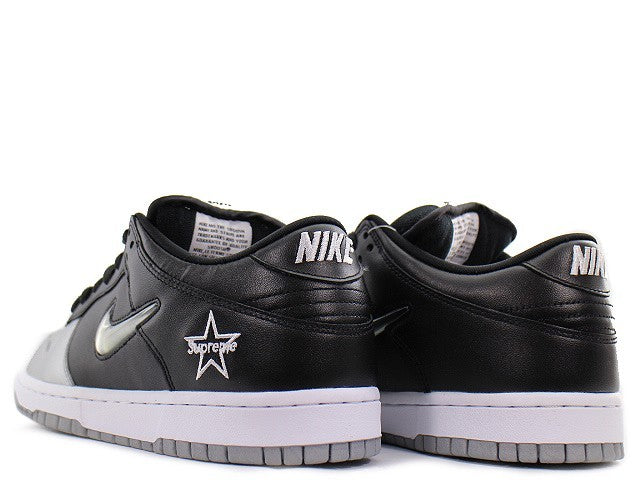 CK3480-001 Supreme Ã Nike Dunk Low "Metallic Silver/Black" (Men's)