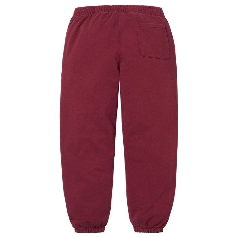 Supreme Washed Logo Sweatpant Cardinal