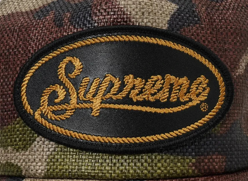 Supreme Raffia Mesh Back 5-Panel "Woodland Camo"