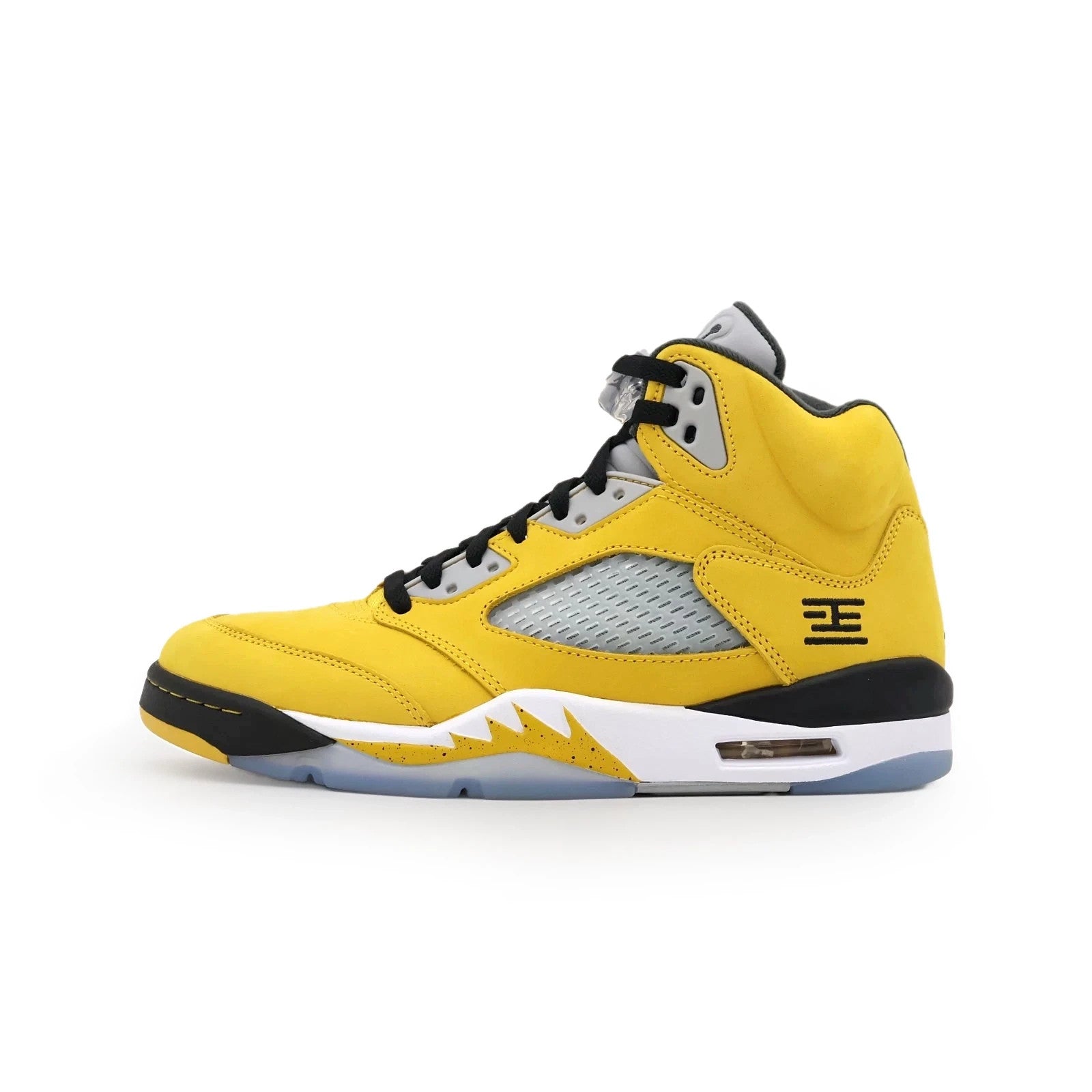 IO3372-700 Nike Air Jordan 5 Retro Tokyo 23 Yellow Wolf Grey Black (Men's)