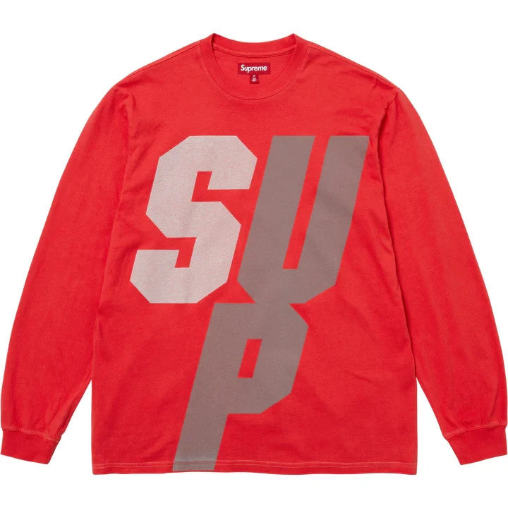 Supreme Reflective L/S Top Red