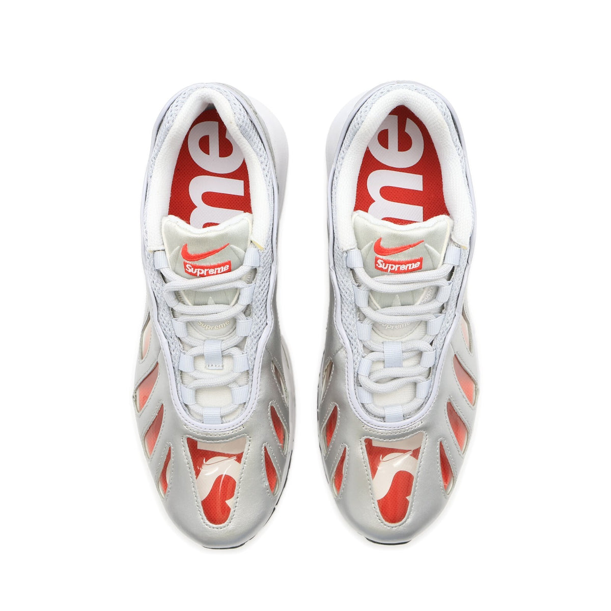 CV7652-001 Nike Air Max 96 Supreme Metallic Silver Bullet Speed Red (Men's)