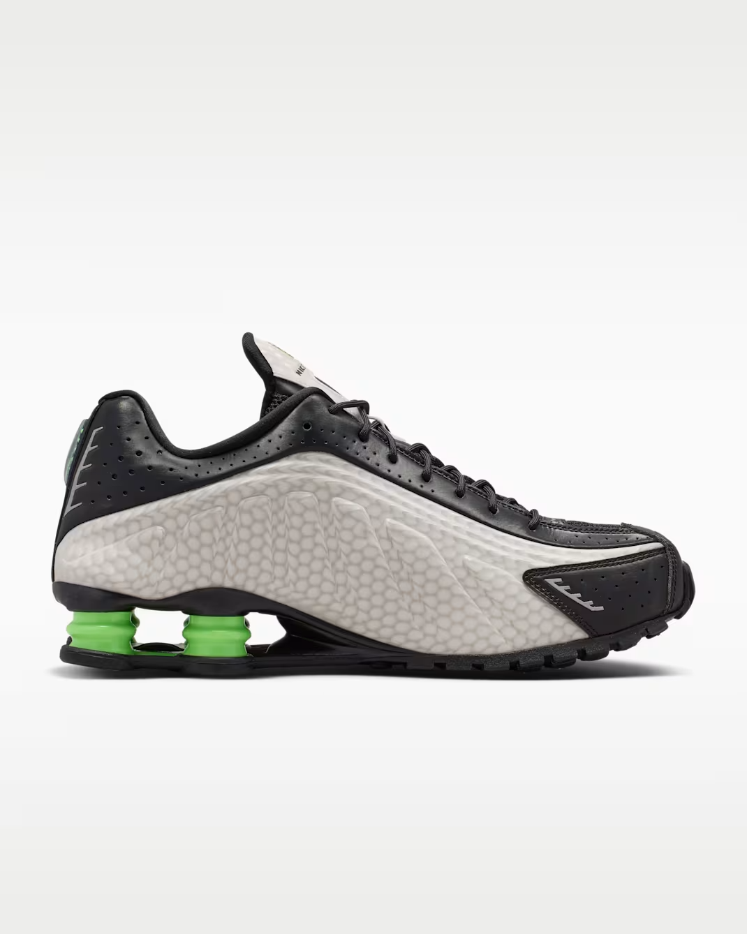IR1946-001 Nike Shox R4 SP "Black and Lime Glow" (Men's)
