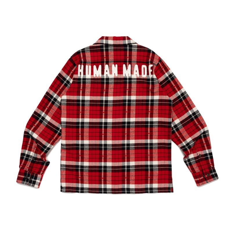 HUMAN MADE Flannel Check Shirt Red