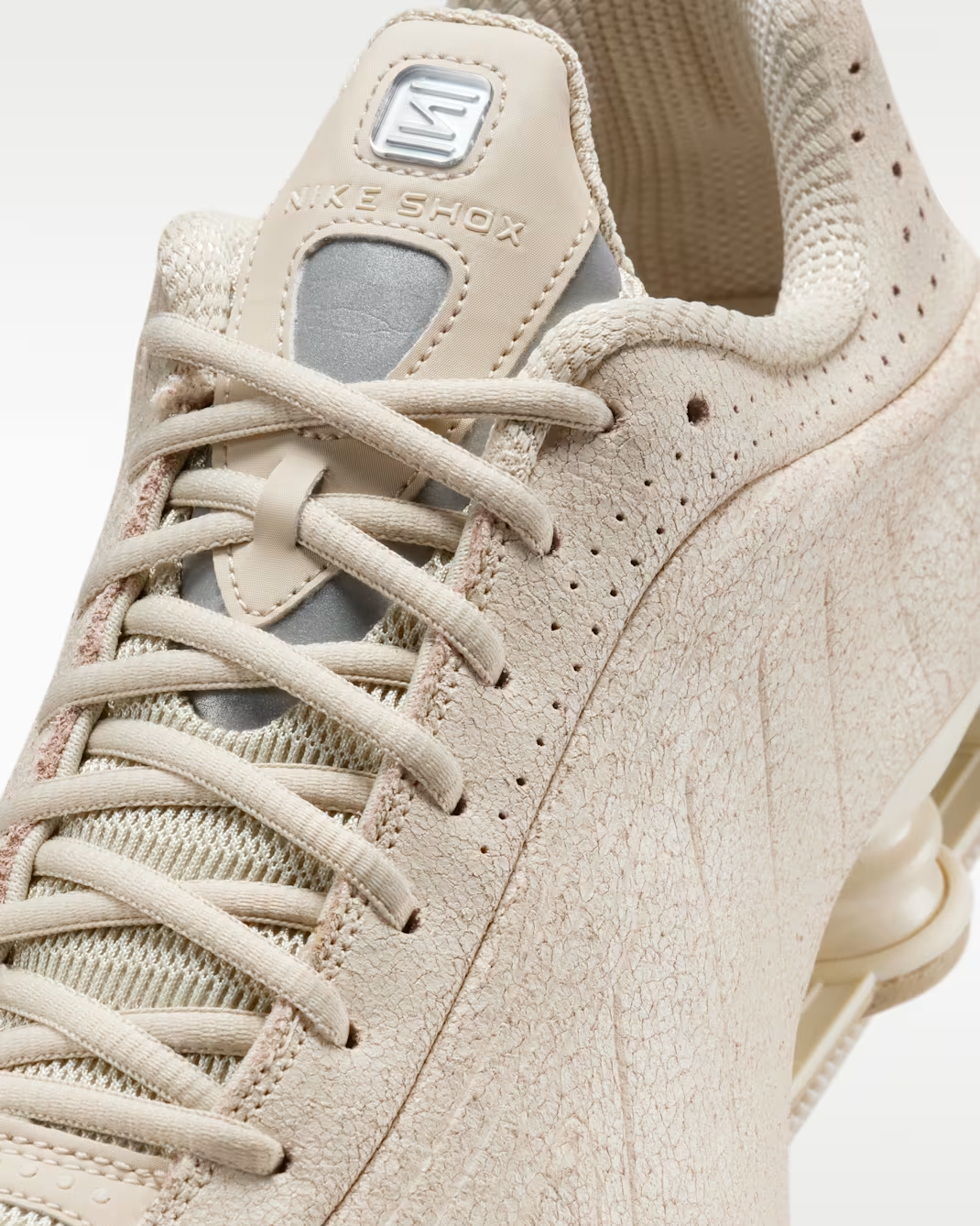 IO4544-100 Nike Shox R4 Natural Metallic Silver (Men's)