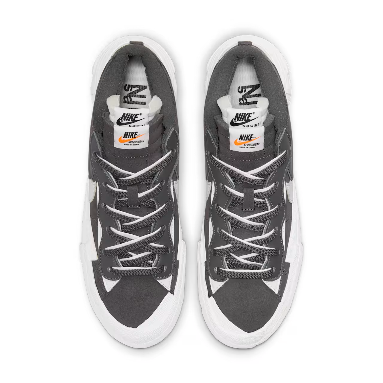 DD1877-002 Sacai Ã Nike Blazer Low "Iron Grey" (Men's)