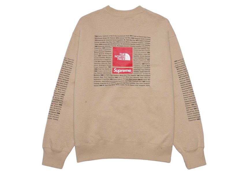 Supreme The North Face Crewneck Khaki