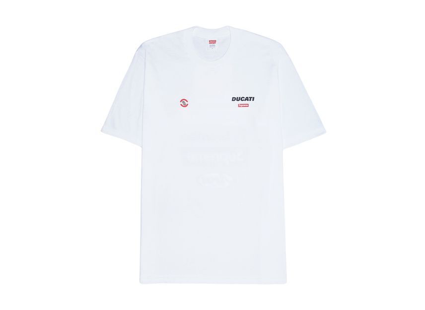 Supreme Ducati Logos Tee White