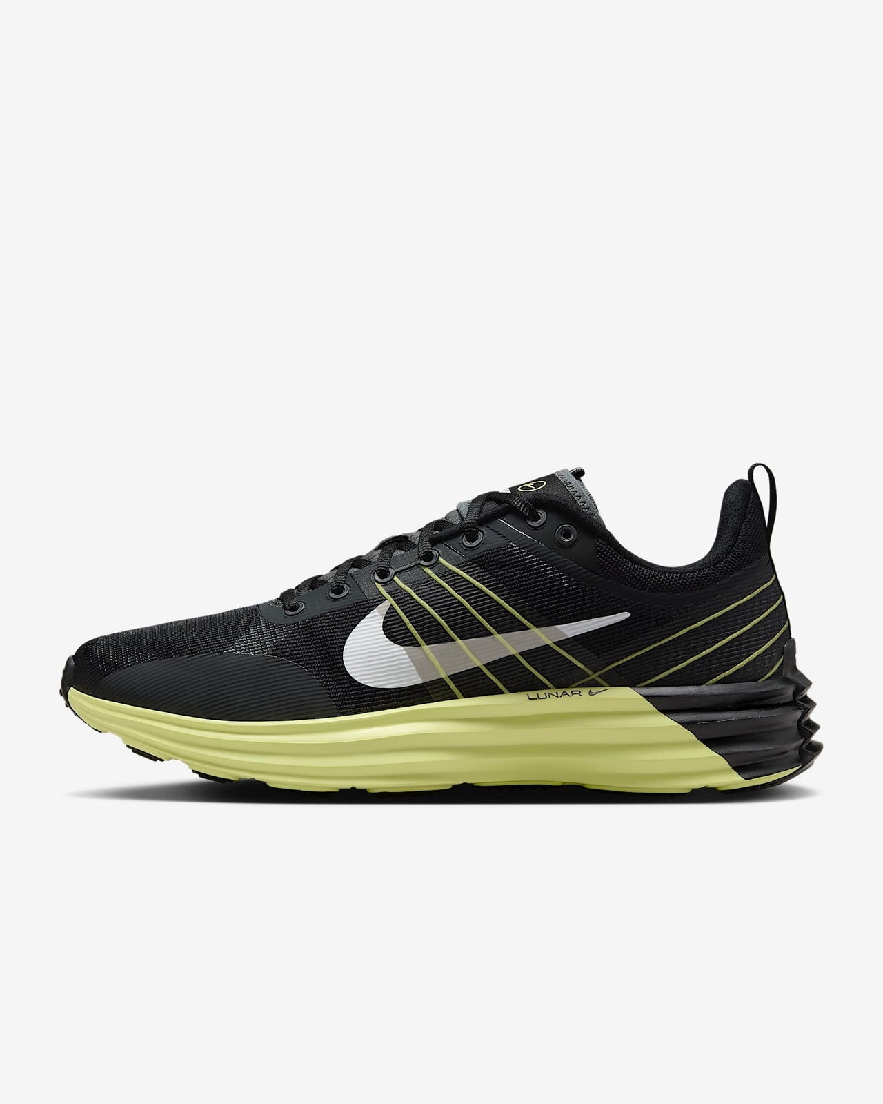 DV2440-006 Nike Lunar Roam Black Iron Grey Light Lemon Twist White (Men's)
